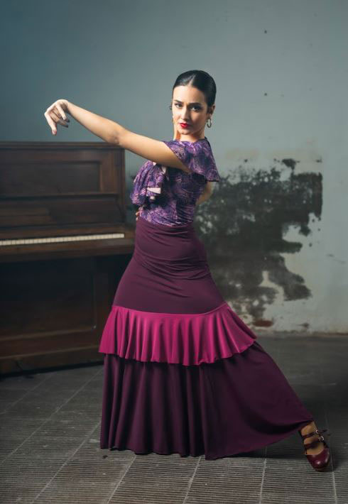 Natales. Flamenco Dance Skirt. Davedans